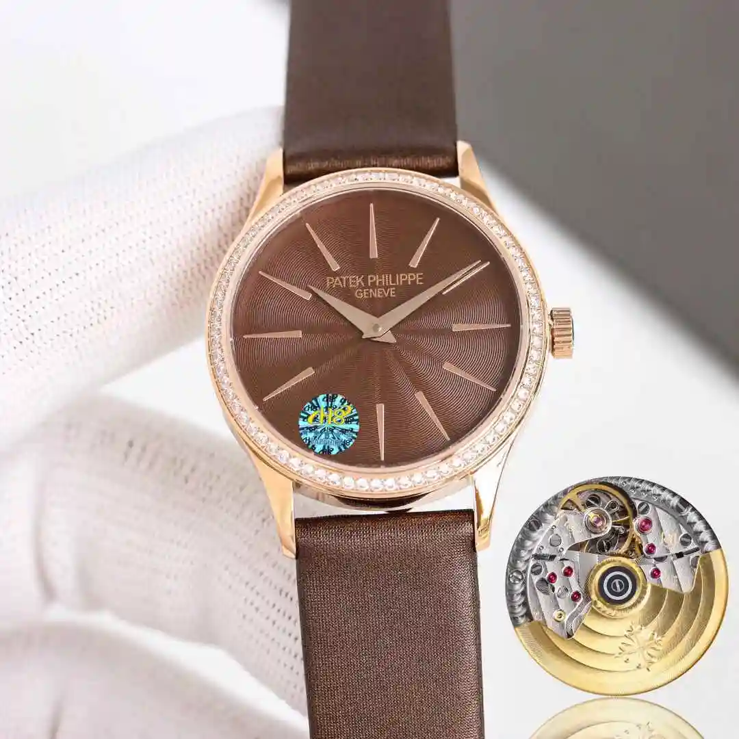 General Watches Patek Philippe Watch Women's Watch Paired with Original Fully Automatic Mechanical Movement Top Grade 316 Precision Steel Case with Mineral Super Strong Mirror Diameter 33mm kk view 8