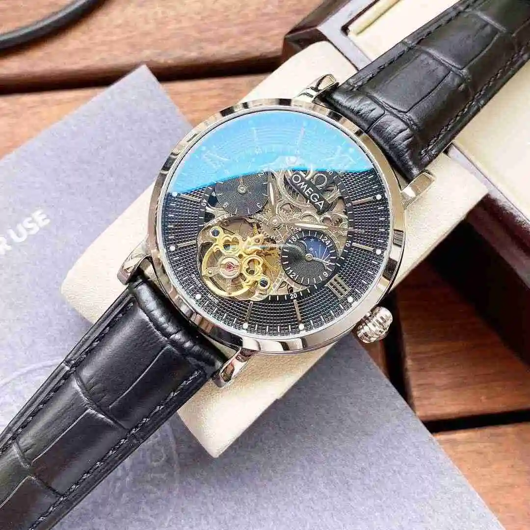 General Watches Omega Watch Men's Watch Paired with Original Fully Automatic Mechanical Movement Top Grade 316 Precision Steel Case with Mineral Super Strong Mirror Diameter 42mm KK04850 view 3
