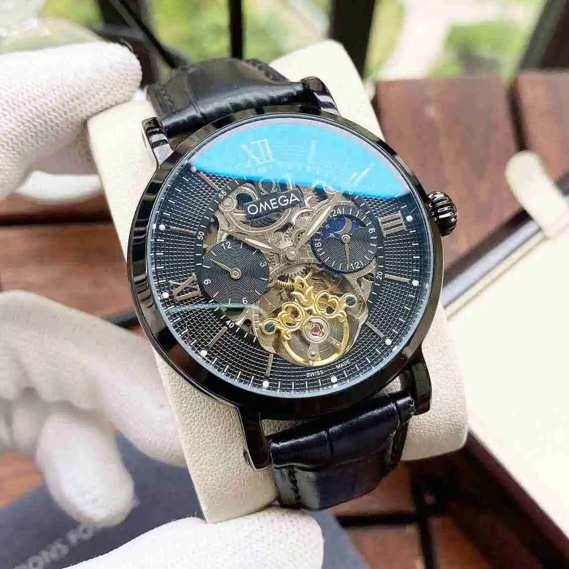 General Watches Omega Watch Men's Watch Paired with Original Fully Automatic Mechanical Movement Top Grade 316 Precision Steel Case with Mineral Super Strong Mirror Diameter 42mm KK04850 view 4