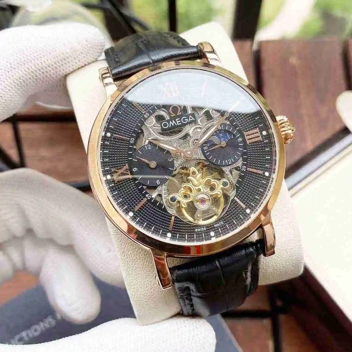 General Watches Omega Watch Men's Watch Paired with Original Fully Automatic Mechanical Movement Top Grade 316 Precision Steel Case with Mineral Super Strong Mirror Diameter 42mm KK04850 view 5