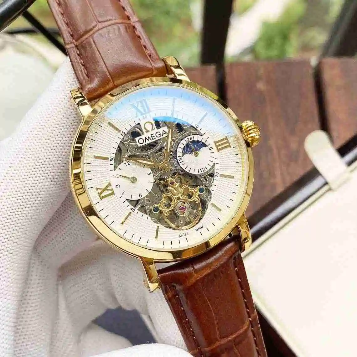 General Watches Omega Watch Men's Watch Paired with Original Fully Automatic Mechanical Movement Top Grade 316 Precision Steel Case with Mineral Super Strong Mirror Diameter 42mm KK04850 view 6