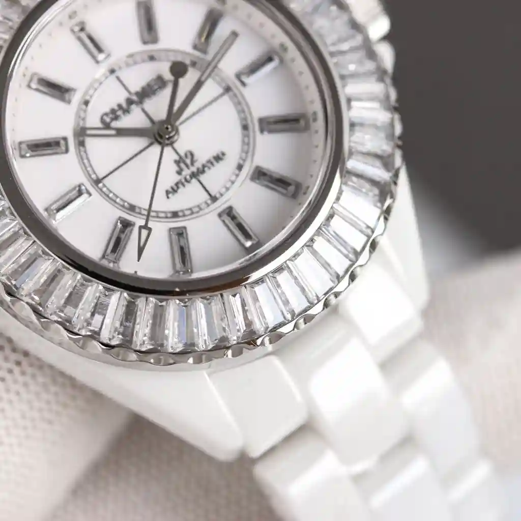 General Watches Chanel@children's watch, women's watch with original fully automatic mechanical movement, top-grade 316 stainless steel case and strap, mineral super mirror, diameter 33mm KK view 6