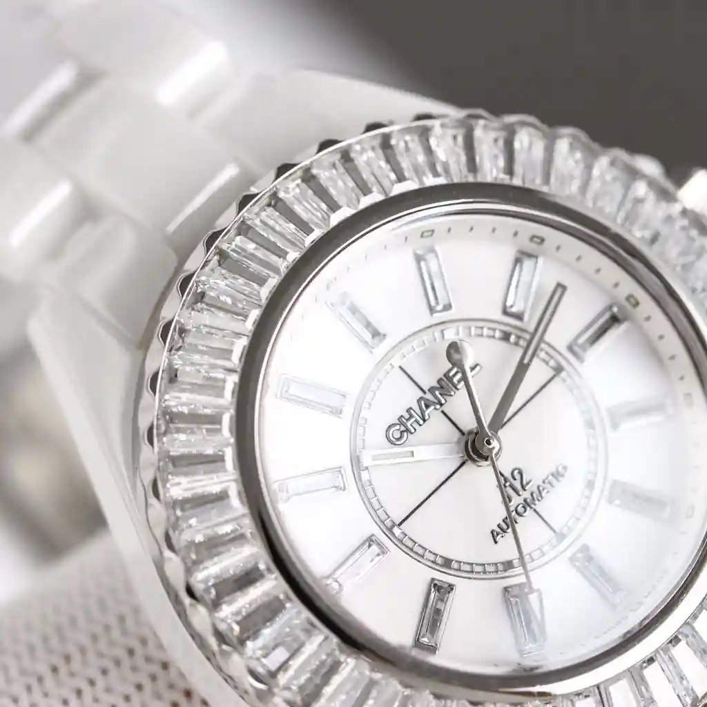 General Watches Chanel@children's watch, women's watch with original fully automatic mechanical movement, top-grade 316 stainless steel case and strap, mineral super mirror, diameter 33mm KK view 7