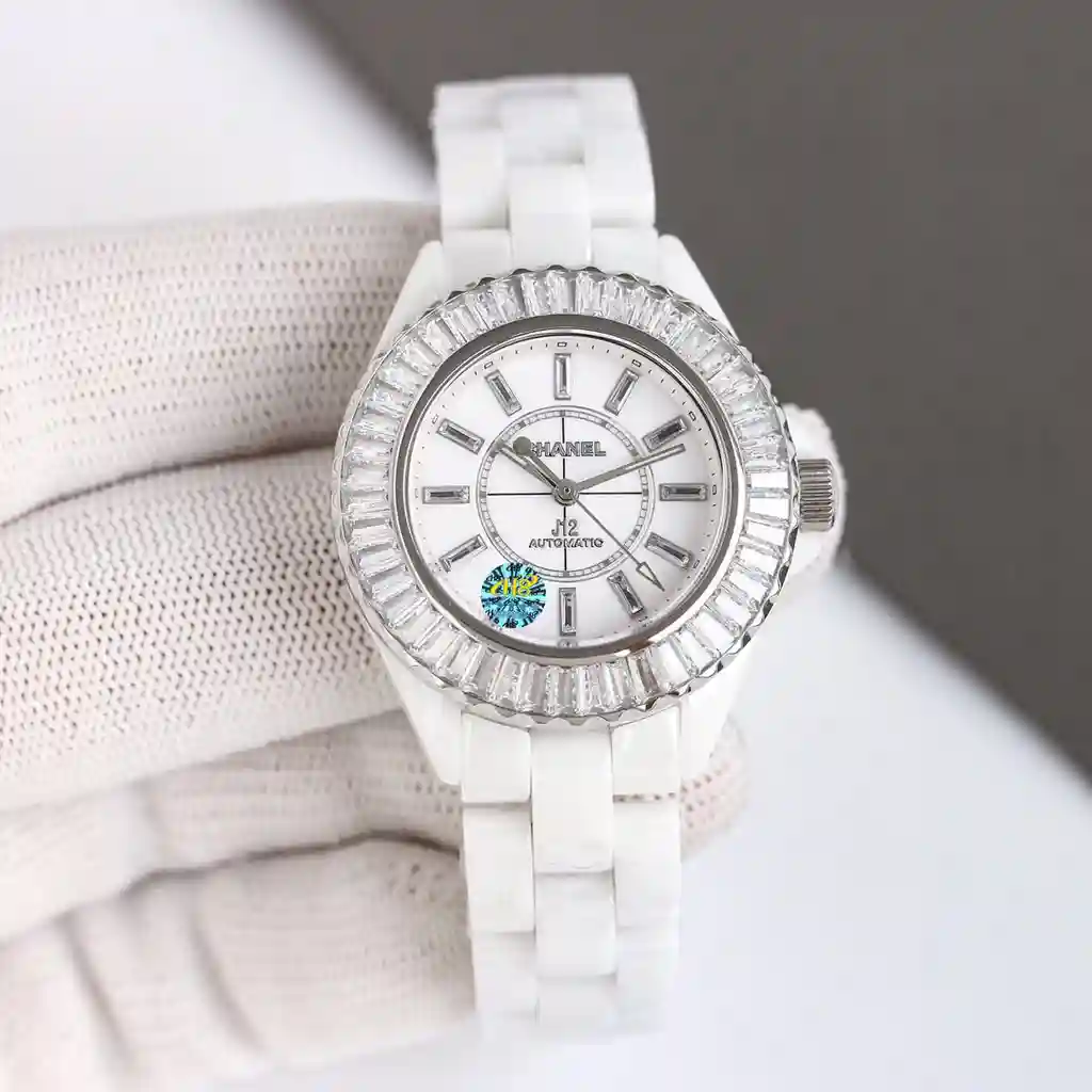 General Watches Chanel@children's watch, women's watch with original fully automatic mechanical movement, top-grade 316 stainless steel case and strap, mineral super mirror, diameter 33mm KK view 9