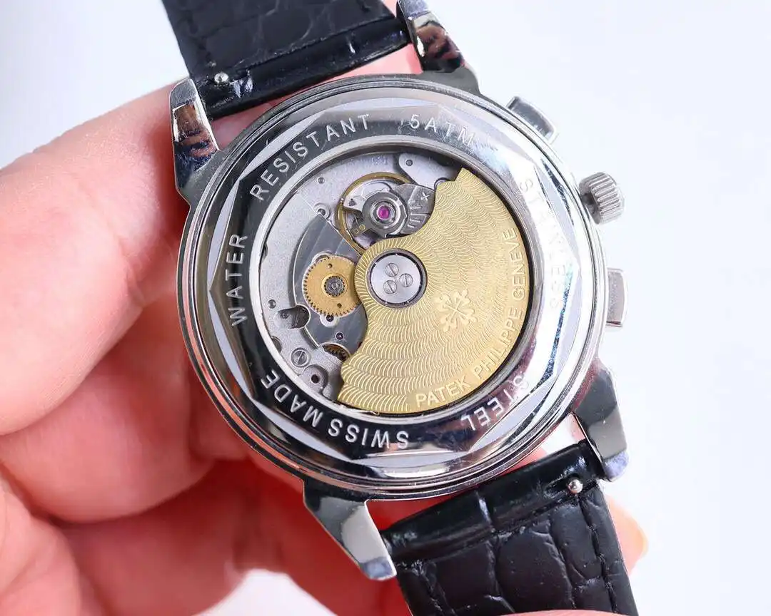 General Watches Patek Philippe Patek@Philippe watch men's watch with original fully automatic mechanical movement top 316 stainless steel case strap mineral super mirror diameter 41mm KK view 2
