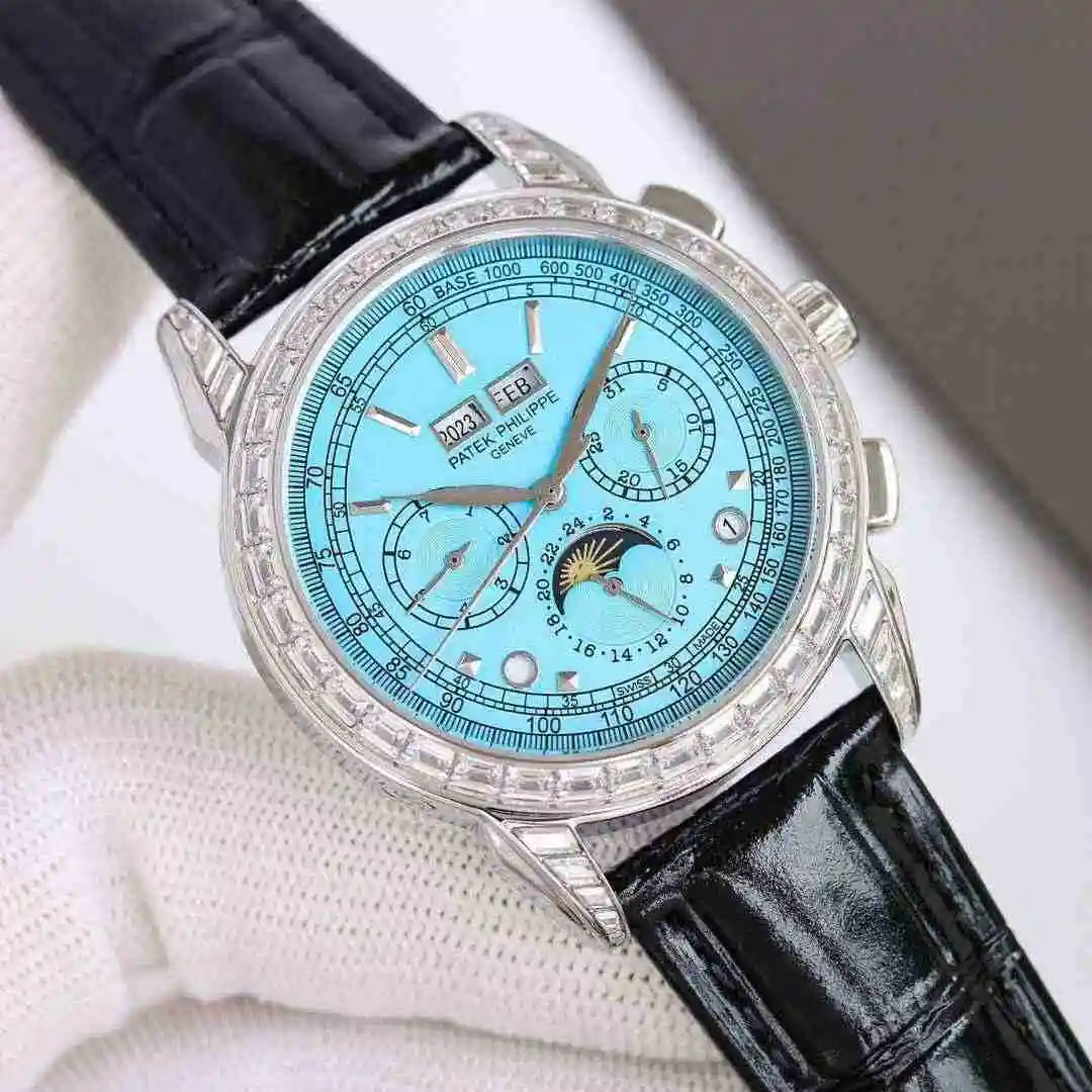 General Watches Patek Philippe Watch Men's Watch Paired with Original Fully Automatic Mechanical Movement Top Grade 316 Precision Steel Case Case with Mineral Super Strong Mirror Diameter 41mm kk011500 view 5