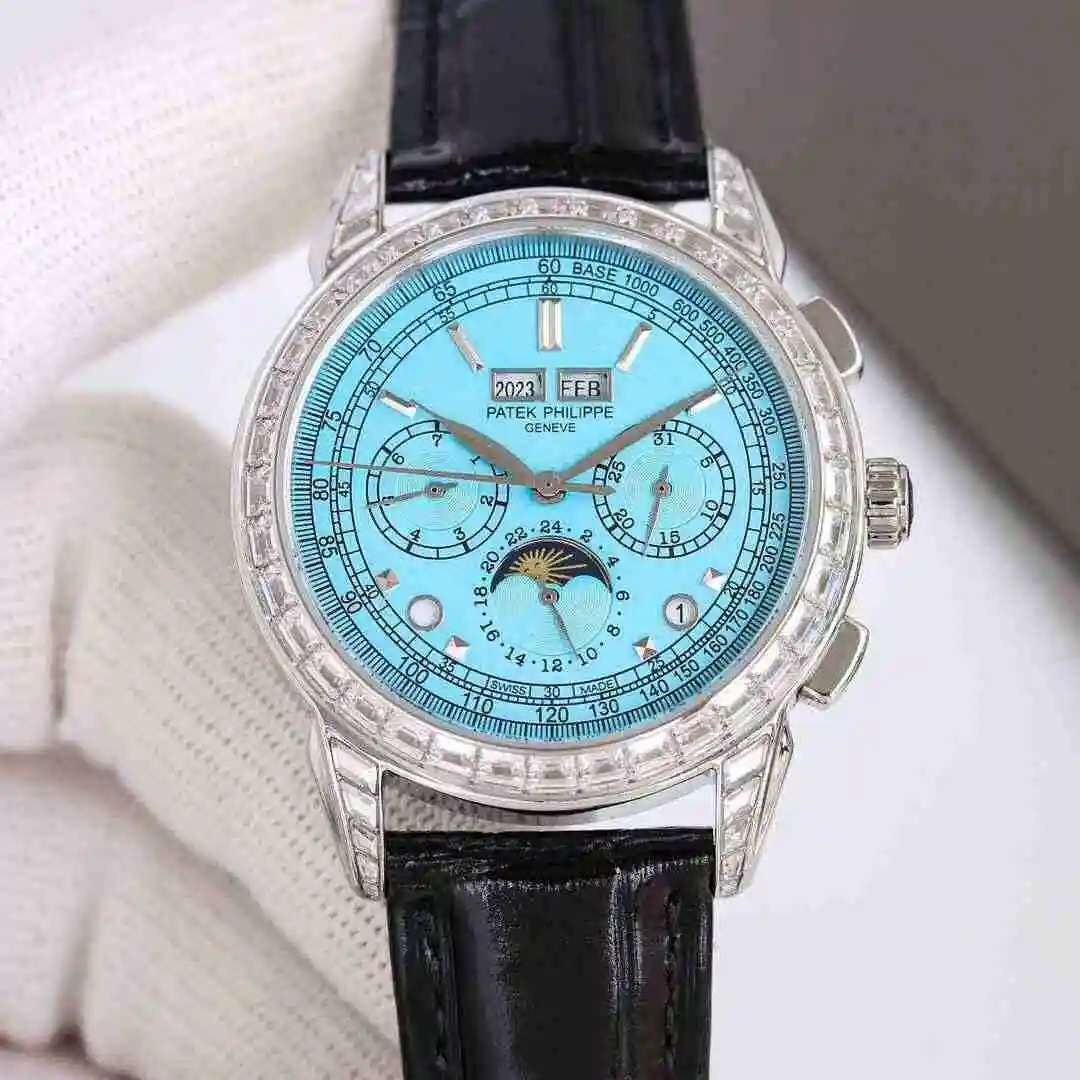 General Watches Patek Philippe Watch Men's Watch Paired with Original Fully Automatic Mechanical Movement Top Grade 316 Precision Steel Case Case with Mineral Super Strong Mirror Diameter 41mm kk011500 view 6