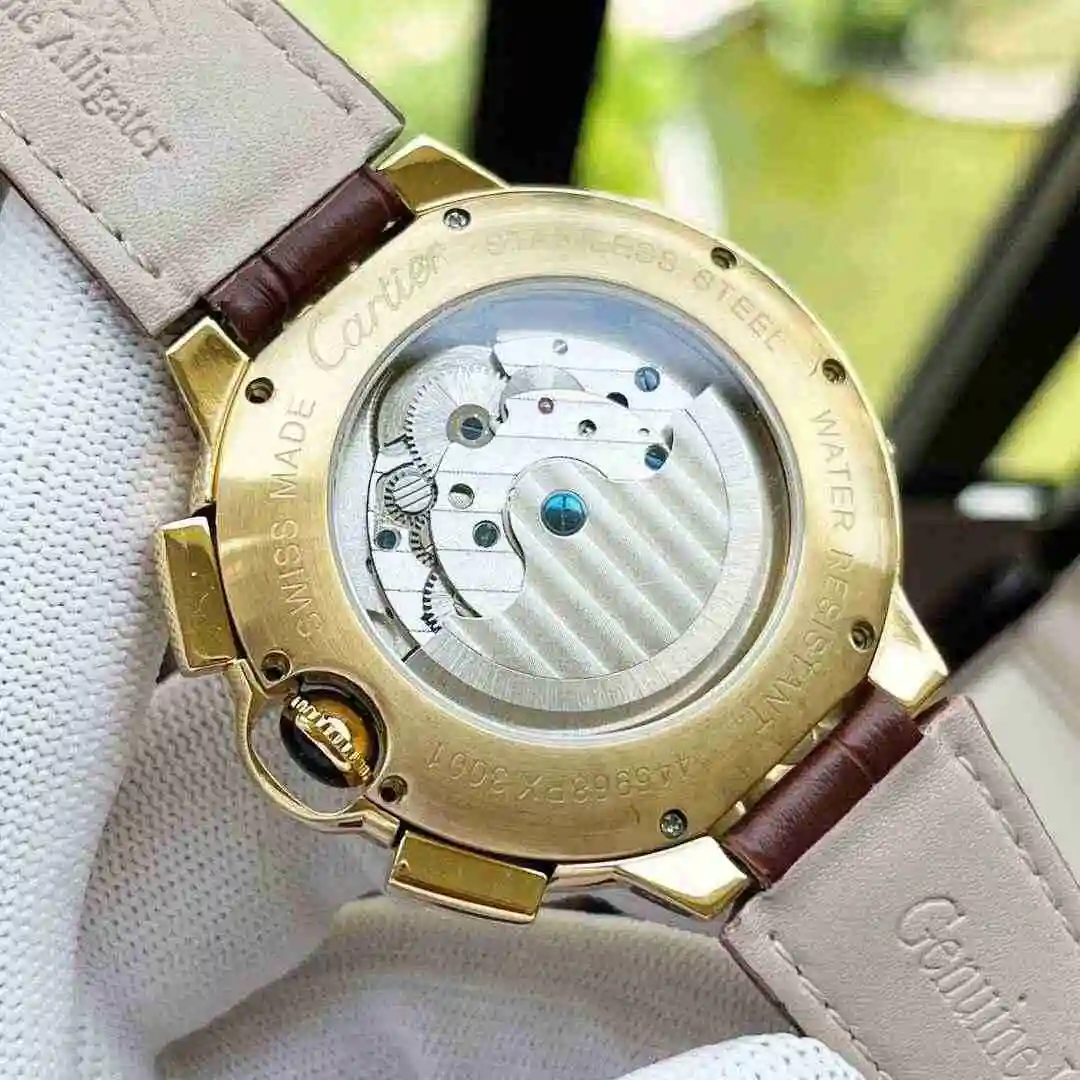 General Watches Cartier Watch Men's Watch Paired with Original Fully Automatic Mechanical Movement Top Grade 316 Precision Steel Case with Mineral Super Strong Mirror Diameter 44mm KK06550 view 3