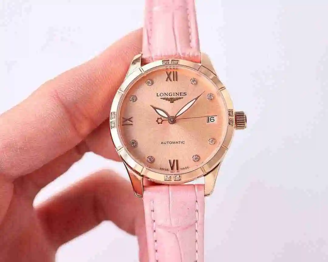 General Watches Longines watch for women with original fully automatic mechanical movement, top grade 316 precision steel case with mineral super strong mirror diameter 33mm kk07800 2 view 9