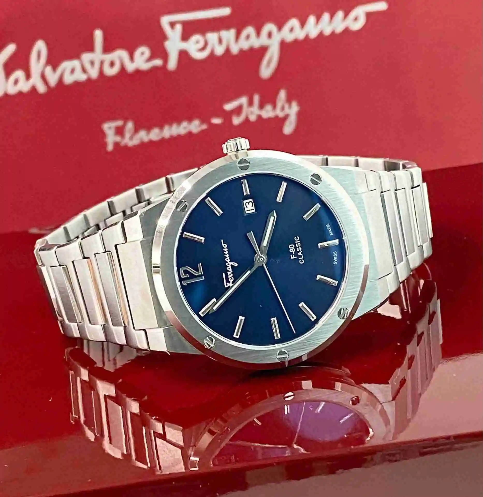General Watches Ferragamo Watch Men's Watch Paired with Original Fully Automatic Mechanical Movement, Top Grade 316 Precision Steel Case with Mineral Super Strong Mirror Diameter 41mm KK08800 view 6