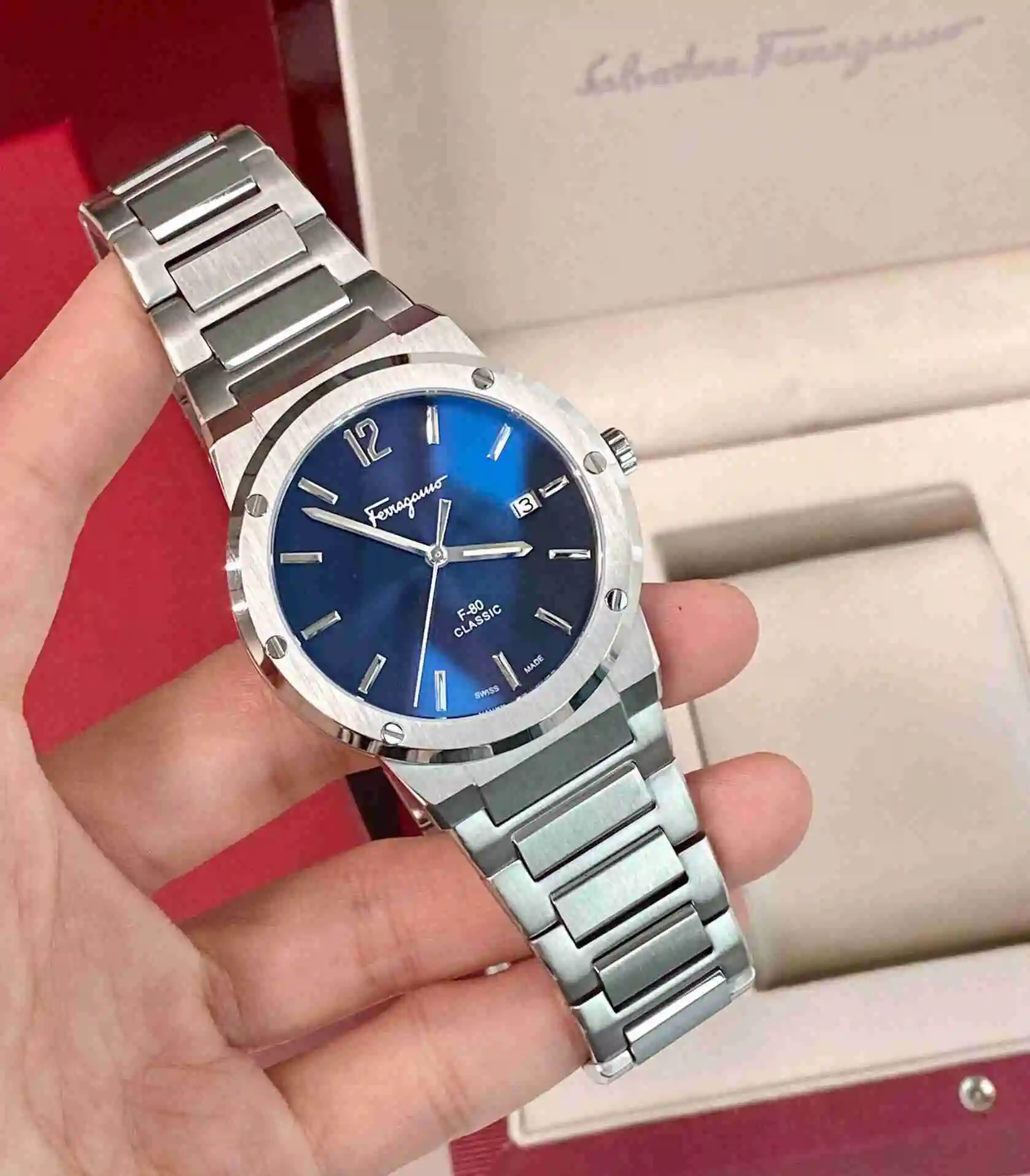 General Watches Ferragamo Watch Men's Watch Paired with Original Fully Automatic Mechanical Movement, Top Grade 316 Precision Steel Case with Mineral Super Strong Mirror Diameter 41mm KK08800 view 7