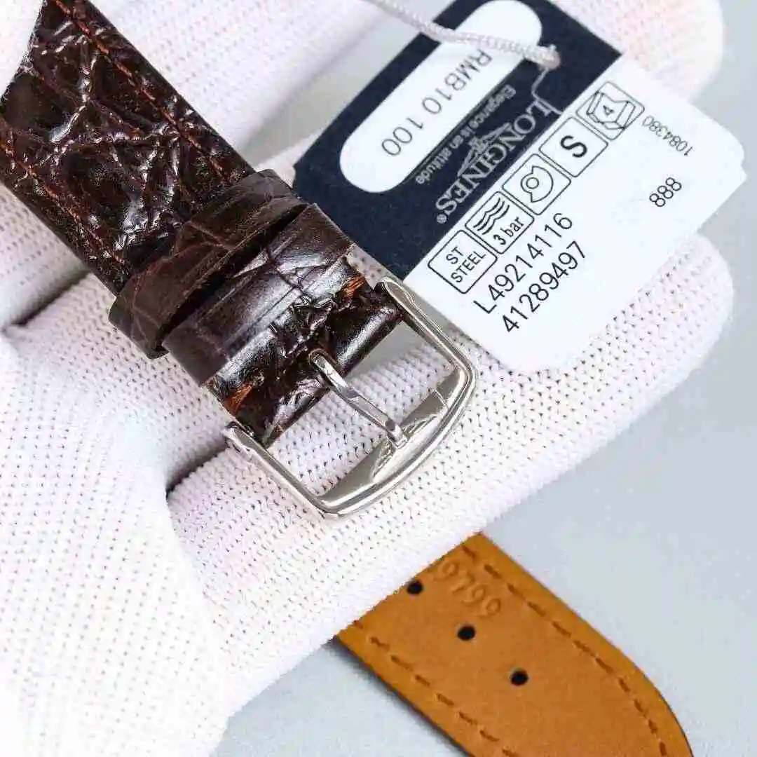 General Watches Longines watch for men with original fully automatic mechanical movement, top grade 316 precision steel case with mineral super strong mirror diameter of 39mm kk09800 view 2