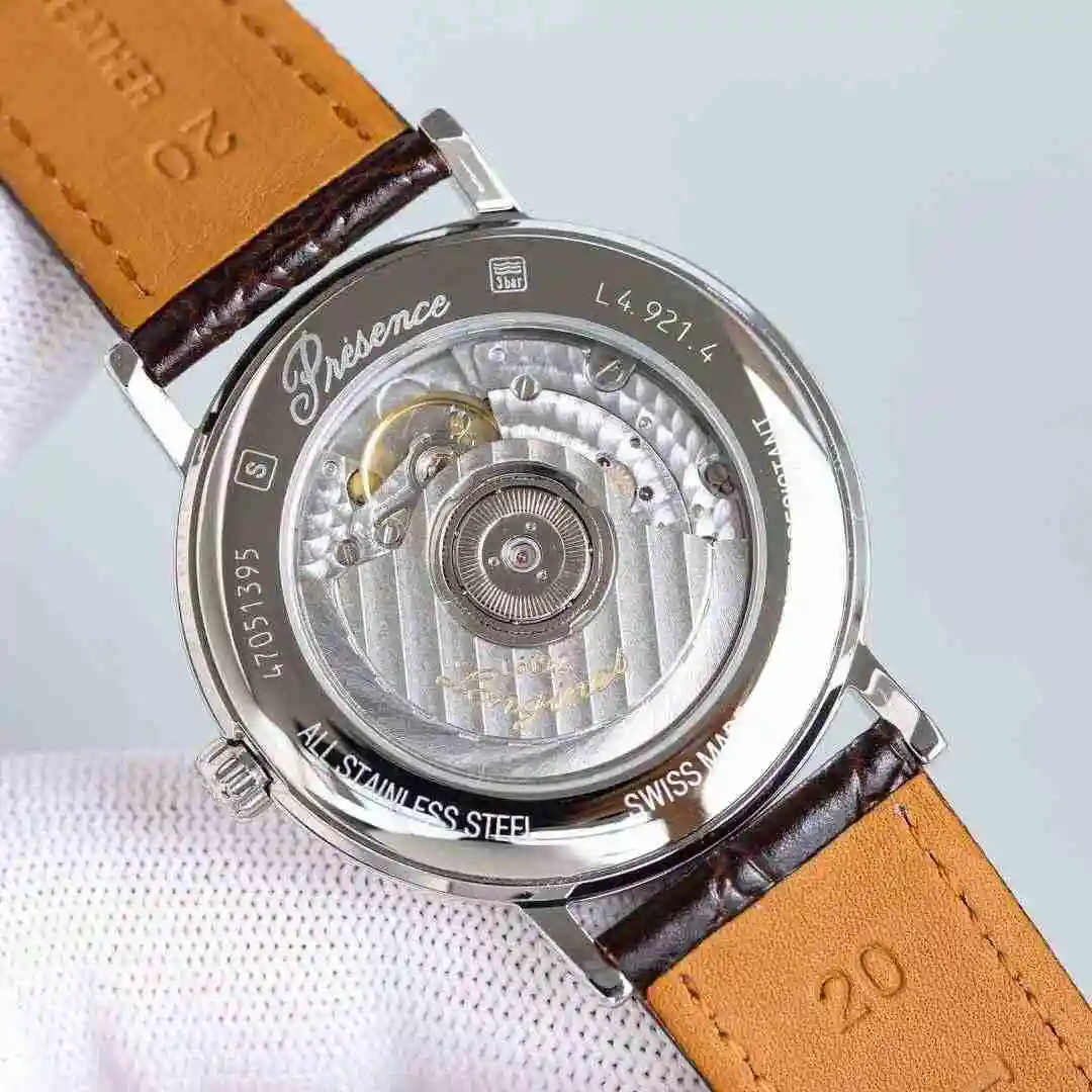 General Watches Longines watch for men with original fully automatic mechanical movement, top grade 316 precision steel case with mineral super strong mirror diameter of 39mm kk09800 view 3