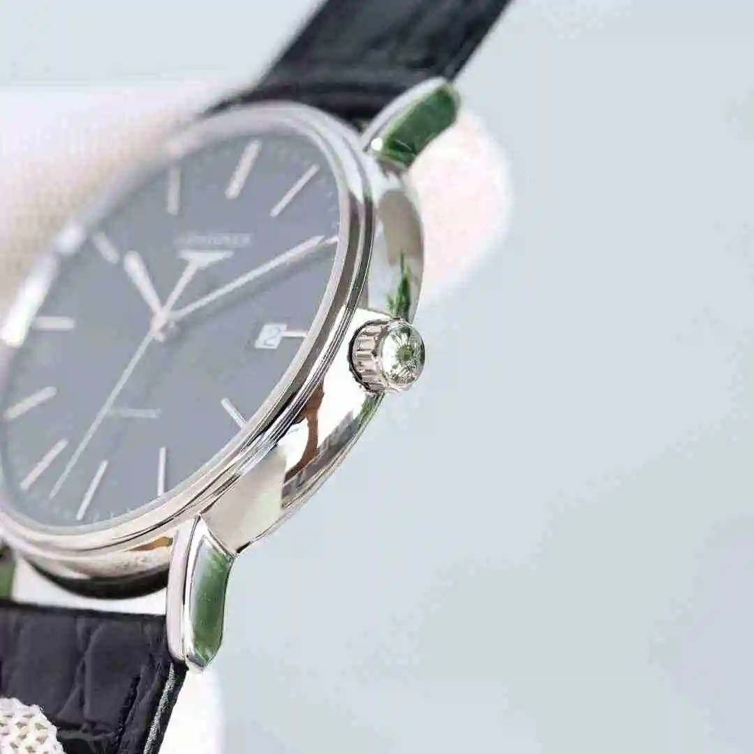 General Watches Longines watch for men with original fully automatic mechanical movement, top grade 316 precision steel case with mineral super strong mirror diameter of 39mm kk09800 view 4