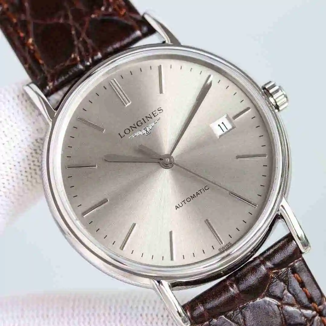 General Watches Longines watch for men with original fully automatic mechanical movement, top grade 316 precision steel case with mineral super strong mirror diameter of 39mm kk09800 view 8