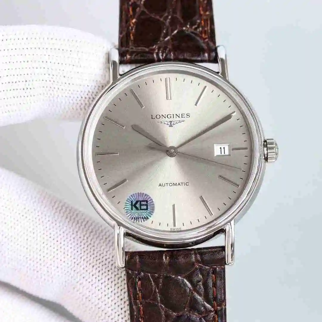 General Watches Longines watch for men with original fully automatic mechanical movement, top grade 316 precision steel case with mineral super strong mirror diameter of 39mm kk09800 view 9
