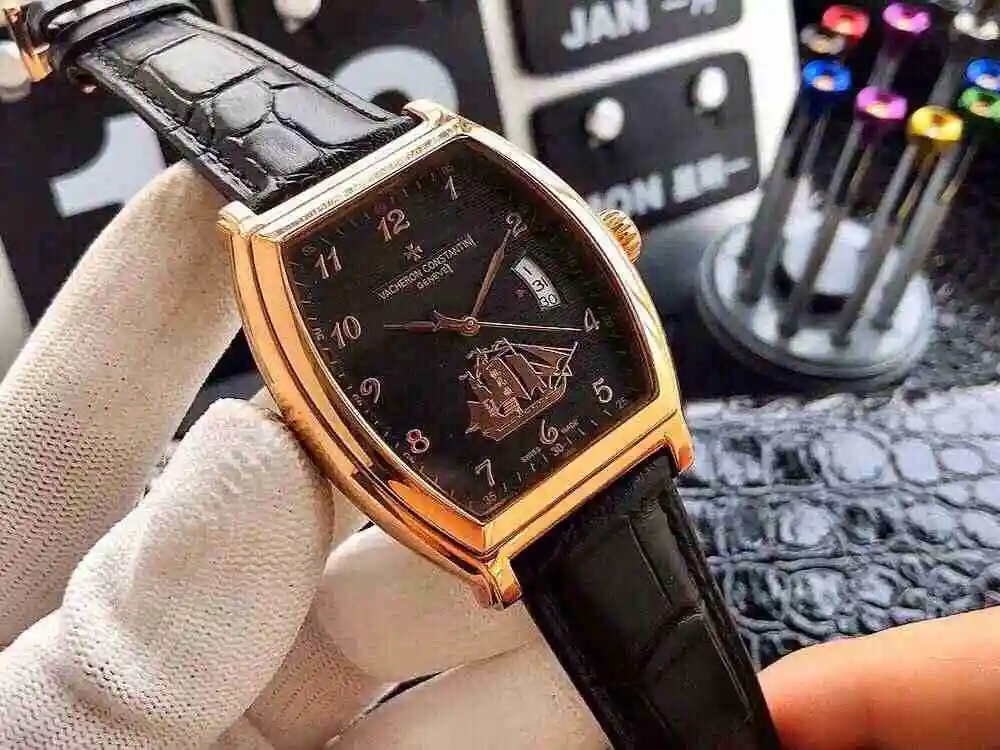 General Watches Vacheron Constantin Jiangshi Danton Watch Men's Watch Paired with Original Fully Automatic Mechanical Movement, Top Grade 316 Precision Steel Case with Mineral Super Strong Mirror Diameter 42mm KK04650 view 7