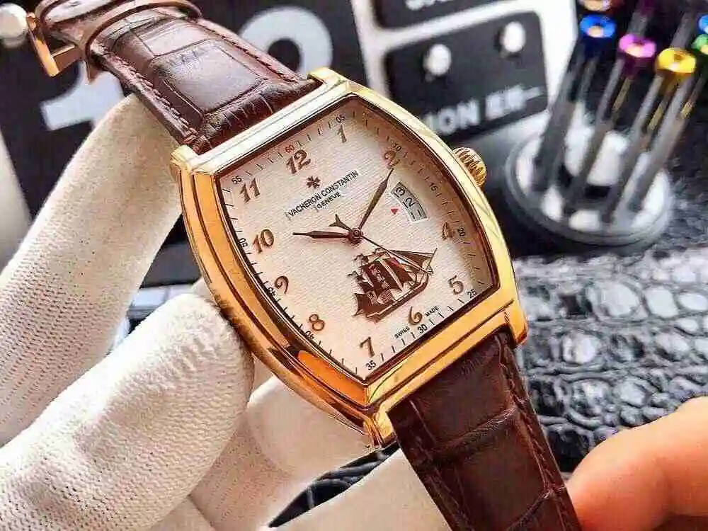 General Watches Vacheron Constantin Jiangshi Danton Watch Men's Watch Paired with Original Fully Automatic Mechanical Movement, Top Grade 316 Precision Steel Case with Mineral Super Strong Mirror Diameter 42mm KK04650 view 8