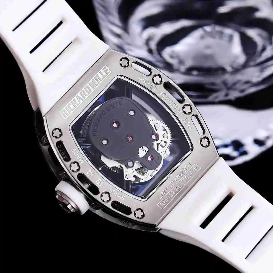 General Watches Richard Mille Richard Miller Watch Men's Watch Paired with Original Fully Automatic Mechanical Movement Top Grade 316 Precision Steel Case with Mineral Super Strong Mirror Diameter 43mm KK010500 view 3
