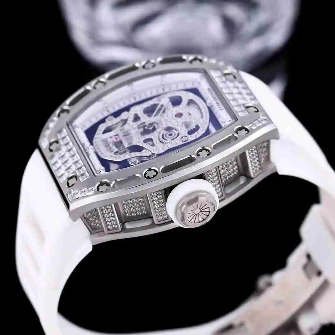 General Watches Richard Mille Richard Miller Watch Men's Watch Paired with Original Fully Automatic Mechanical Movement Top Grade 316 Precision Steel Case with Mineral Super Strong Mirror Diameter 43mm KK010500 view 4