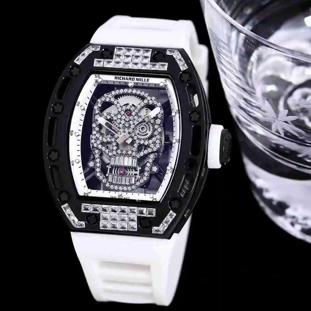 General Watches Richard Mille Richard Miller Watch Men's Watch Paired with Original Fully Automatic Mechanical Movement Top Grade 316 Precision Steel Case with Mineral Super Strong Mirror Diameter 43mm KK010500 view 7