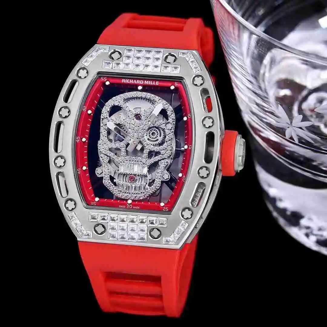 General Watches Richard Mille Richard Miller Watch Men's Watch Paired with Original Fully Automatic Mechanical Movement Top Grade 316 Precision Steel Case with Mineral Super Strong Mirror Diameter 43mm KK010500 view 9