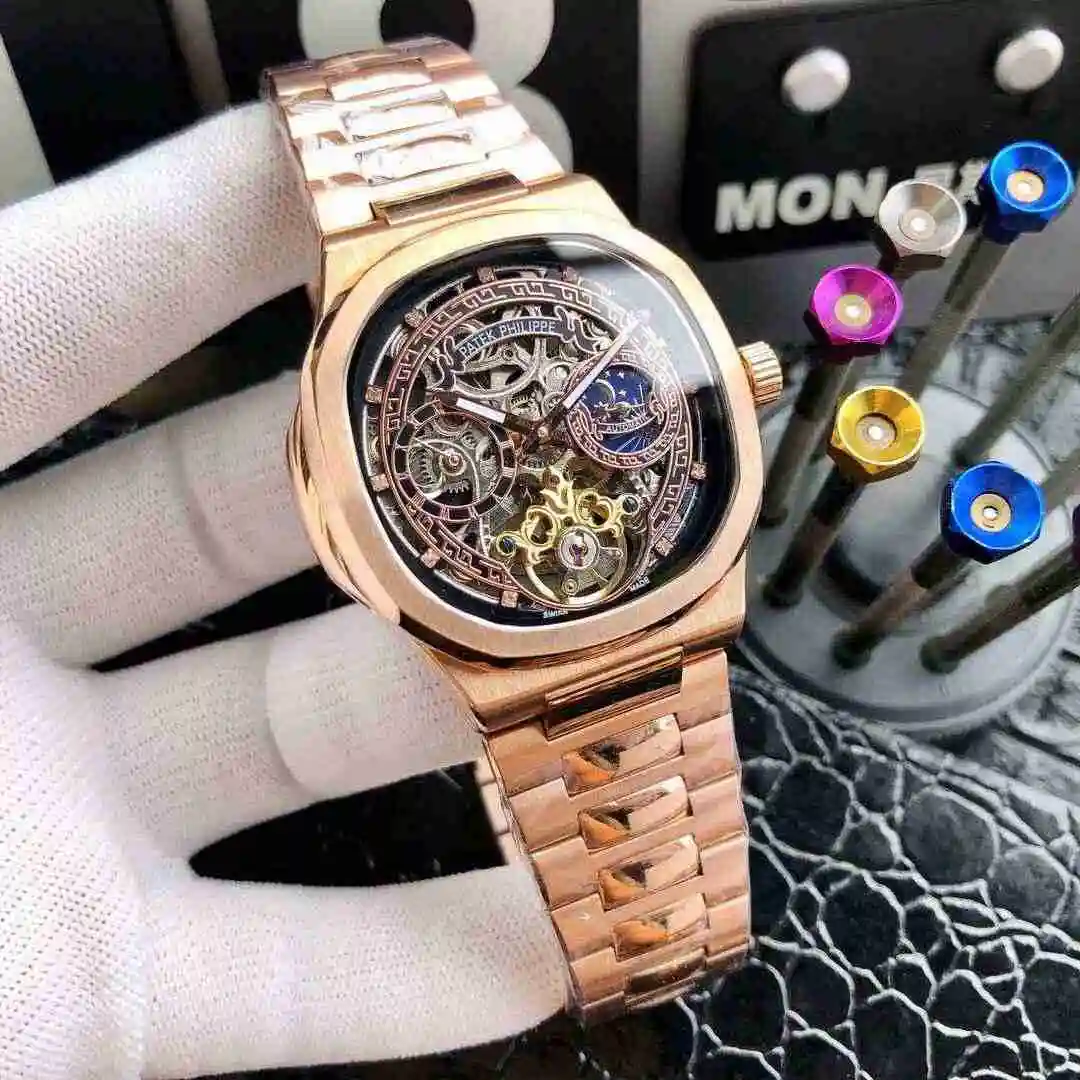 General Watches Patek Philippe Watch Men's Watch Paired with Original Fully Automatic Mechanical Movement Top Grade 316 Precision Steel Case Case with Mineral Super Strong Mirror Diameter 42mm KK05650 1 view 6