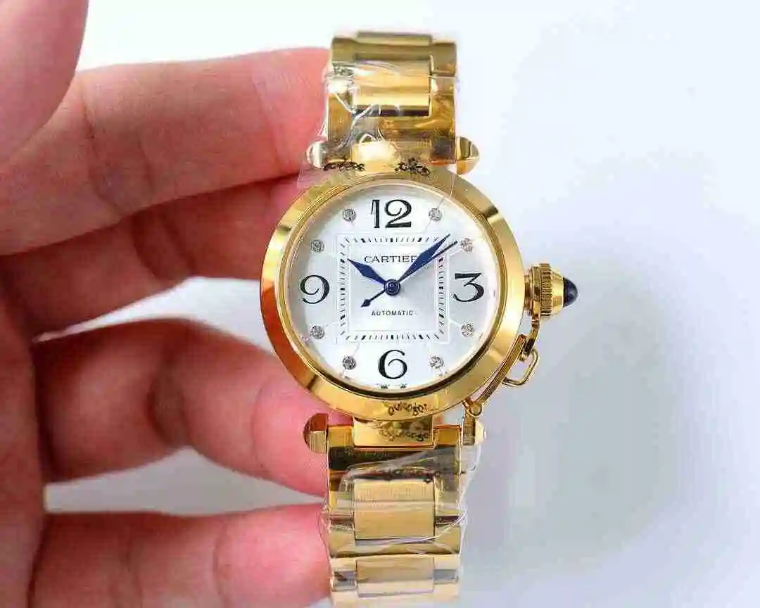 General Watches Cartier Watch Women's Watch Paired with Original Fully Automatic Mechanical Movement Top Grade 316 Precision Steel Case with Mineral Super Strong Mirror Diameter 32mm kk07500 1 view 9