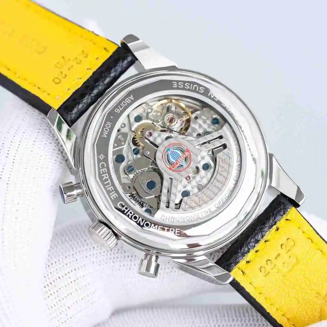 General Watches Breitling Watch Men's Watch Paired with Original Fully Automatic Mechanical Movement Top Grade 316 Precision Steel Case with Mineral Super Strong Mirror Diameter 42mm KK view 3