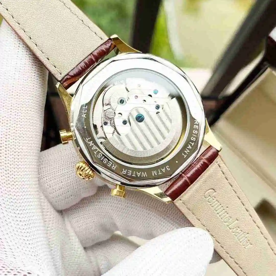 General Watches Patek Philippe Watch Men's Watch Paired with Original Fully Automatic Mechanical Movement Top Grade 316 Precision Steel Case Case with Mineral Super Strong Mirror Diameter 42mm KK06 2 view 3