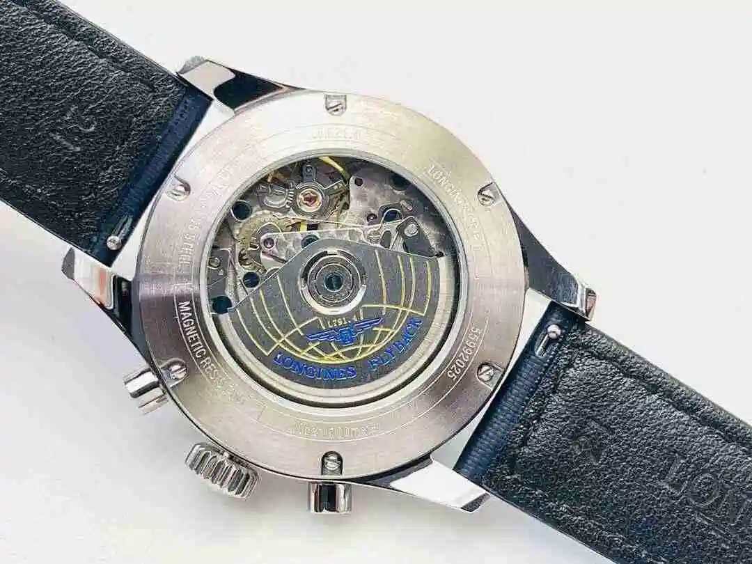 General Watches Longines watch for men with original fully automatic mechanical movement, top grade 316 precision steel case with mineral super strong mirror diameter 42mm kk013500 view 4