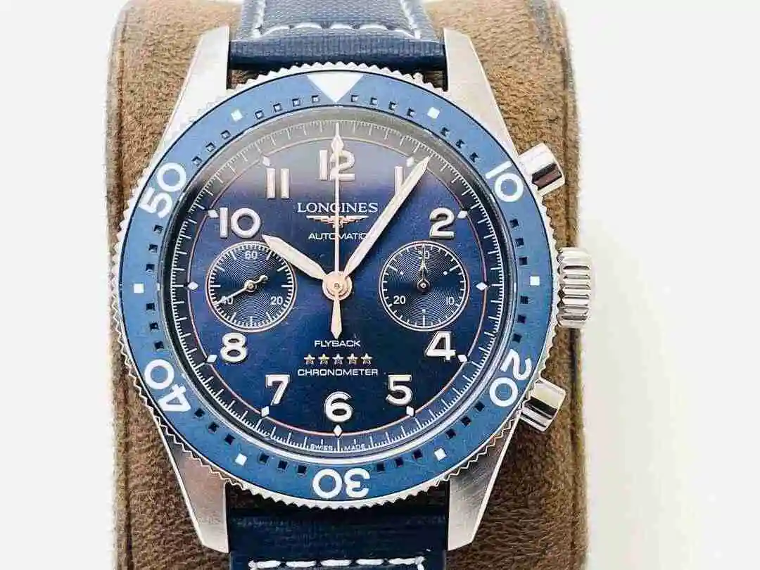 General Watches Longines watch for men with original fully automatic mechanical movement, top grade 316 precision steel case with mineral super strong mirror diameter 42mm kk013500 view 7
