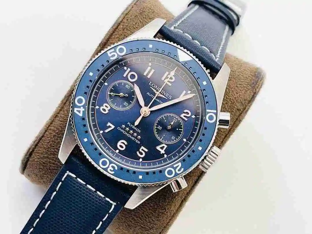 General Watches Longines watch for men with original fully automatic mechanical movement, top grade 316 precision steel case with mineral super strong mirror diameter 42mm kk013500 view 8