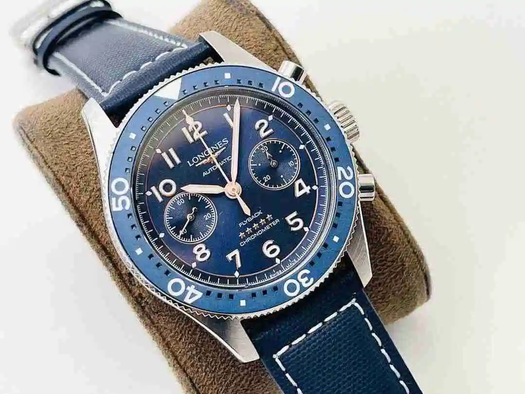General Watches Longines watch for men with original fully automatic mechanical movement, top grade 316 precision steel case with mineral super strong mirror diameter 42mm kk013500 view 9