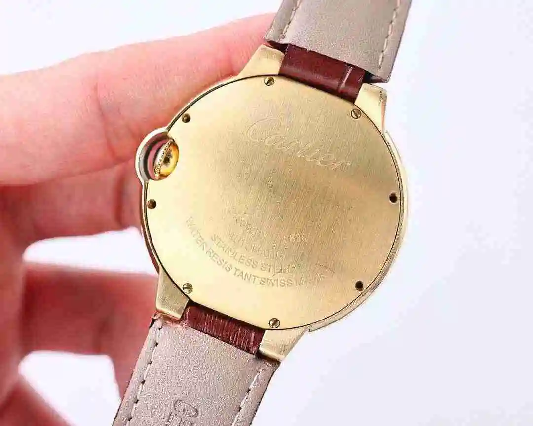 General Watches Cartier Watch Couple Paired Watch Paired with Original Fully Automatic Mechanical Movement Top Grade 316 Precision Steel Case with Mineral Super Strong Mirror Diameter Male 42mm Female 33mm kk07 1 view 3