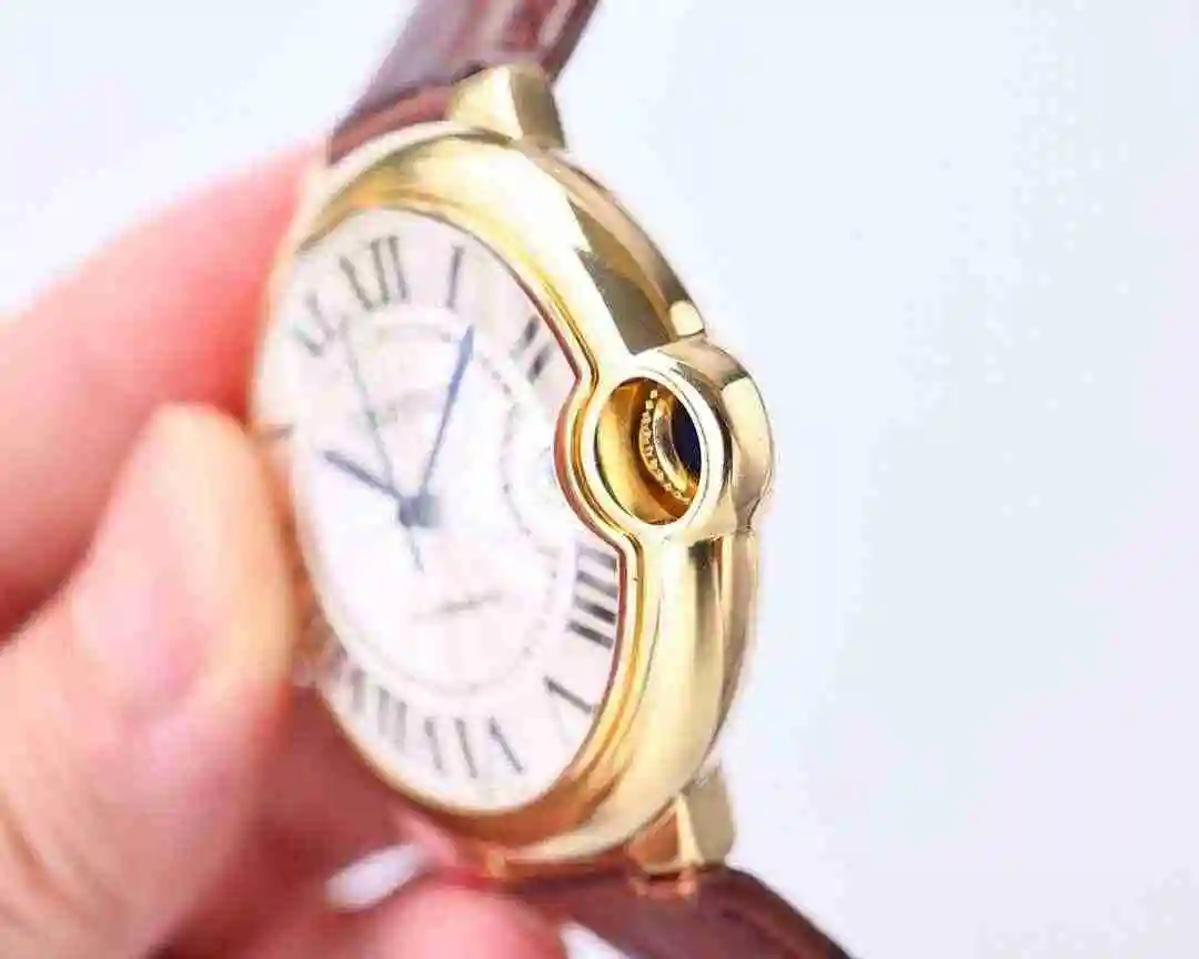 General Watches Cartier Watch Couple Paired Watch Paired with Original Fully Automatic Mechanical Movement Top Grade 316 Precision Steel Case with Mineral Super Strong Mirror Diameter Male 42mm Female 33mm kk07 1 view 4