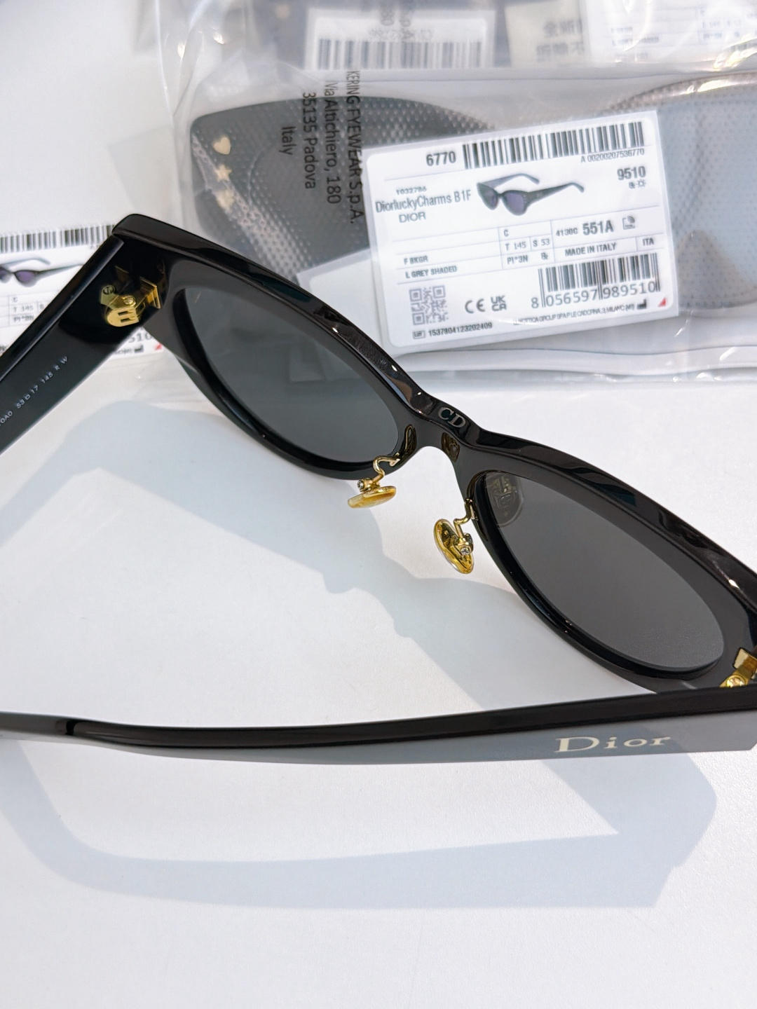 DIO DiorLuckyCharms B1F Size 53-17-145 1208140 Sunglasses view 6