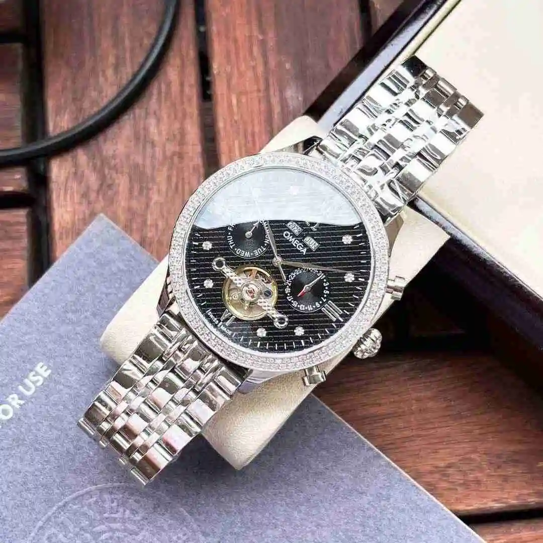 General Watches Omega Watch Men's Watch Paired with Original Fully Automatic Mechanical Movement Top Grade 316 Precision Steel Case with Mineral Super Strong Mirror Diameter 42mm KK06500 view 5