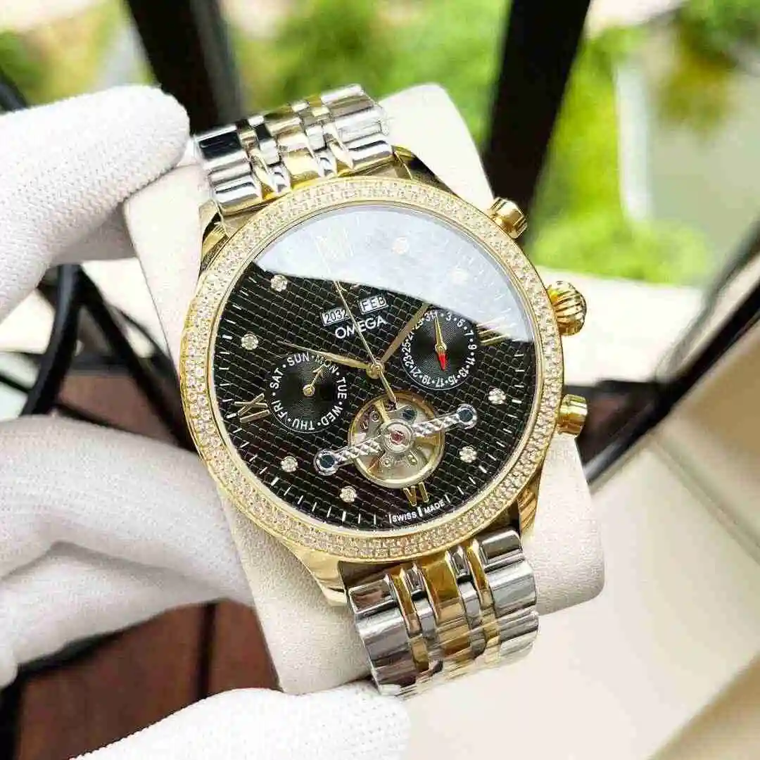 General Watches Omega Watch Men's Watch Paired with Original Fully Automatic Mechanical Movement Top Grade 316 Precision Steel Case with Mineral Super Strong Mirror Diameter 42mm KK06500 view 6