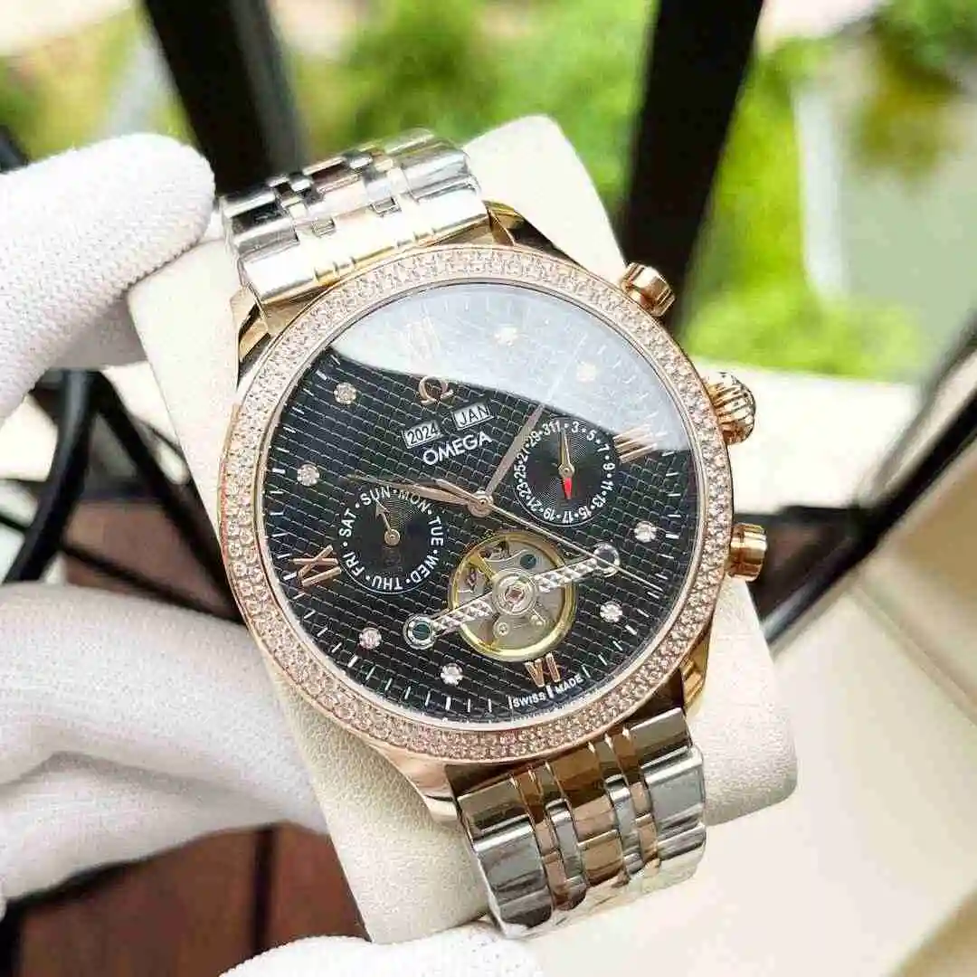 General Watches Omega Watch Men's Watch Paired with Original Fully Automatic Mechanical Movement Top Grade 316 Precision Steel Case with Mineral Super Strong Mirror Diameter 42mm KK06500 view 7