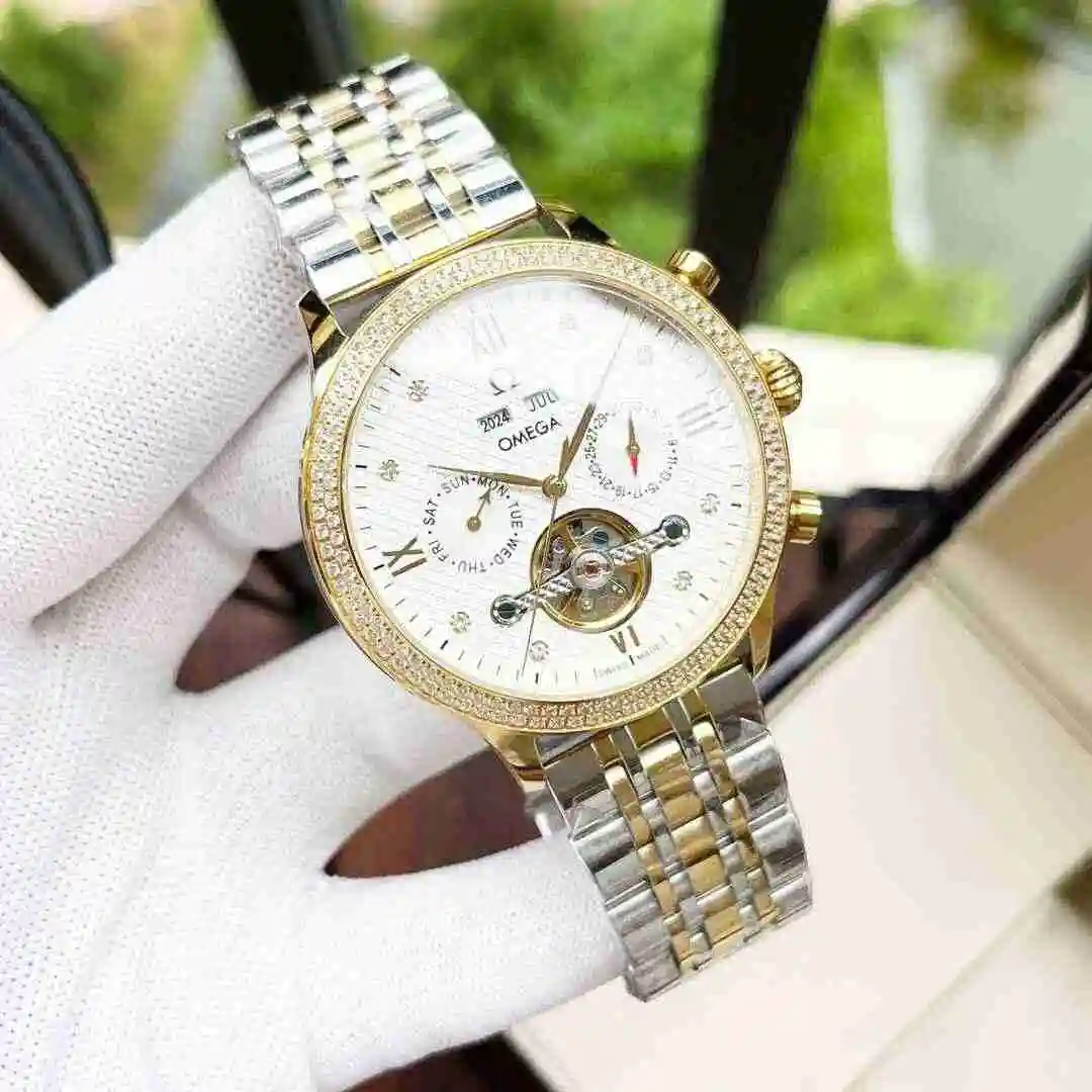 General Watches Omega Watch Men's Watch Paired with Original Fully Automatic Mechanical Movement Top Grade 316 Precision Steel Case with Mineral Super Strong Mirror Diameter 42mm KK06500 view 8