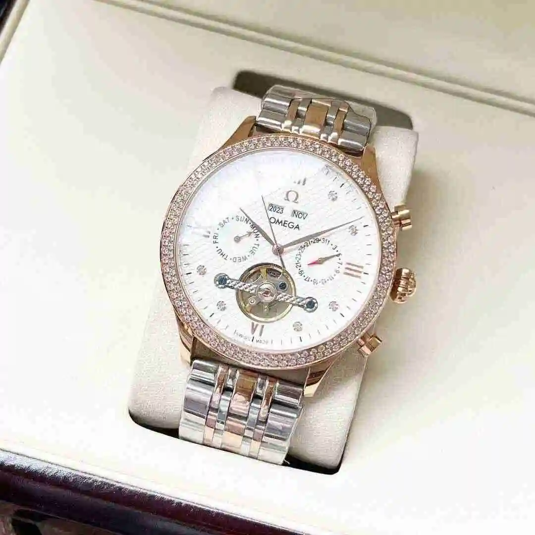 General Watches Omega Watch Men's Watch Paired with Original Fully Automatic Mechanical Movement Top Grade 316 Precision Steel Case with Mineral Super Strong Mirror Diameter 42mm KK06500 view 9