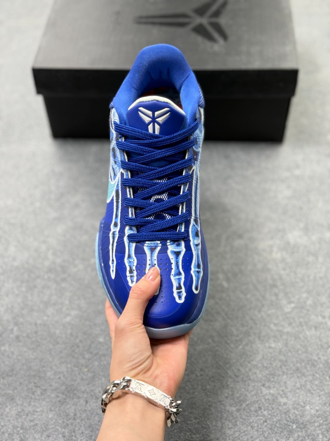 Nike HJ4303-400 Basketball Shoes Blue detail view 1