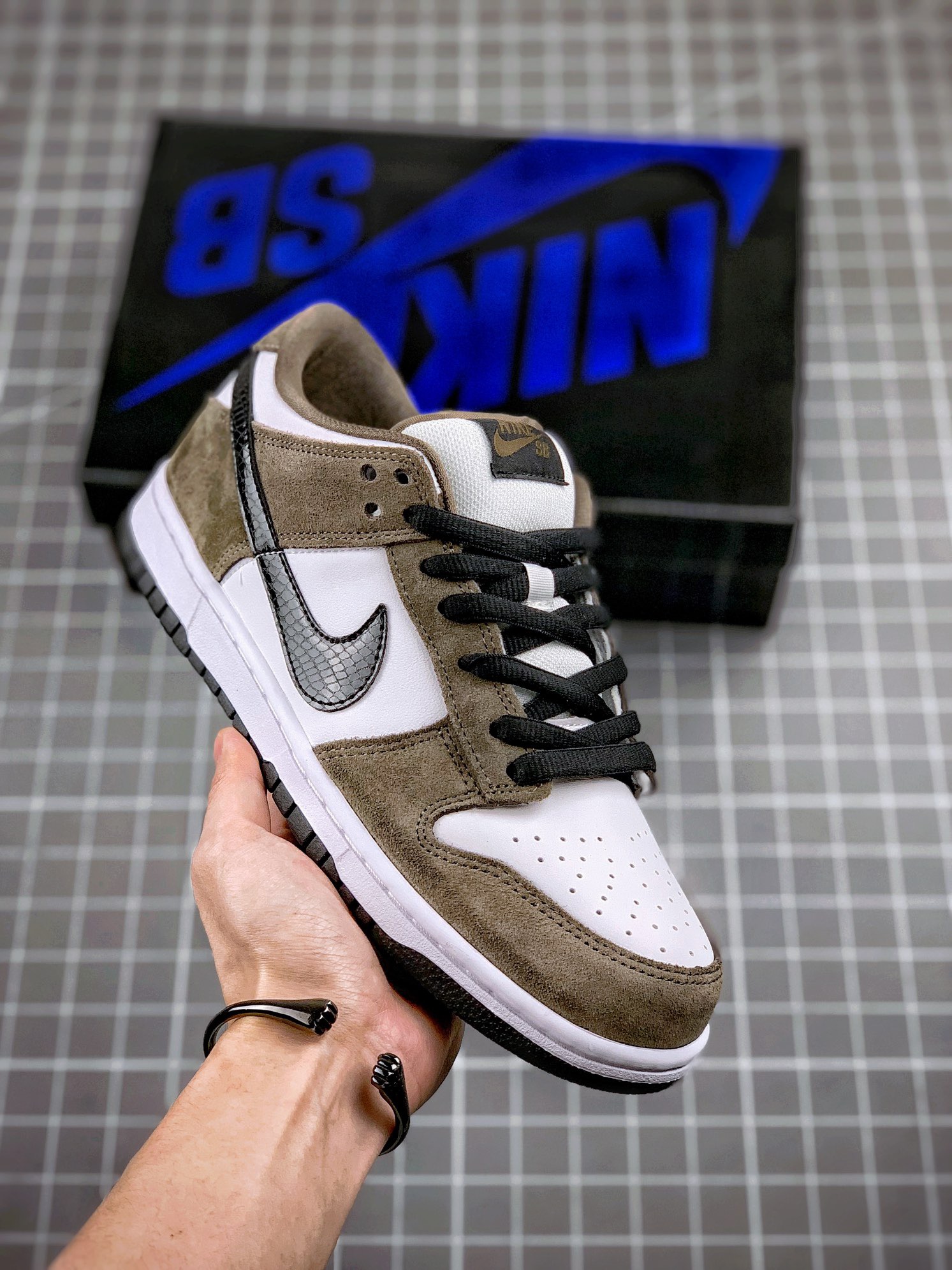 Nike Dunk Sneakers Brown main view