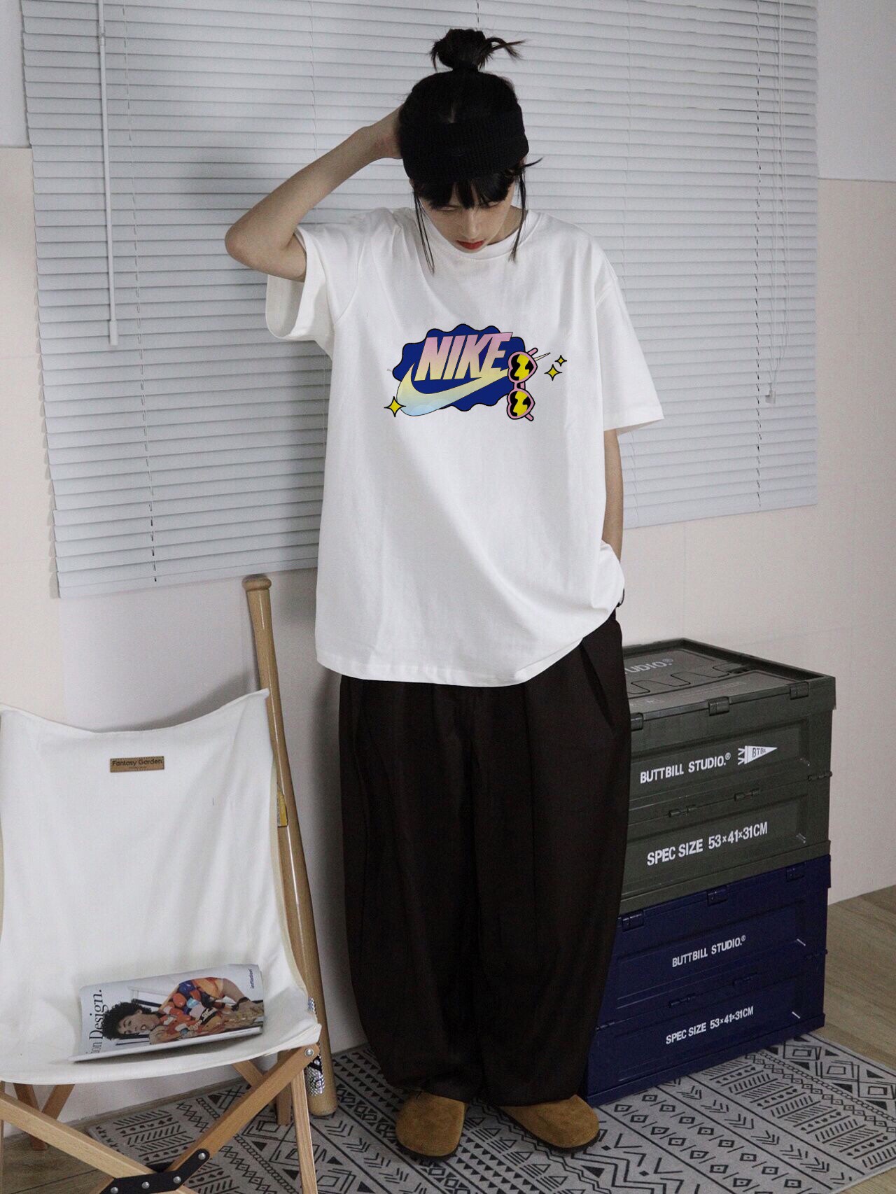 Nike A380 T-Shirts Black detail view 1