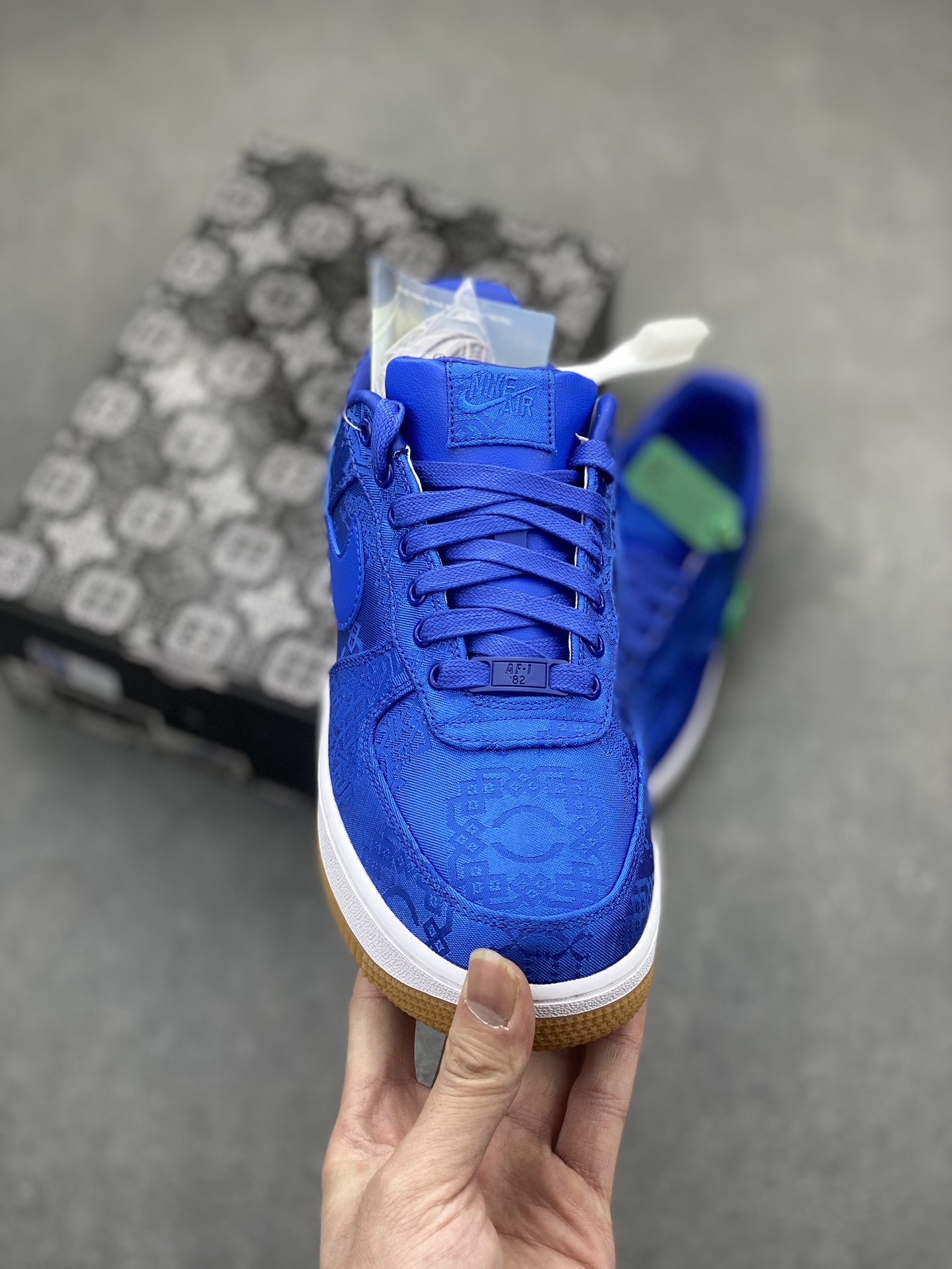 Nike CJ5290-400 Sneakers Blue detail view 1
