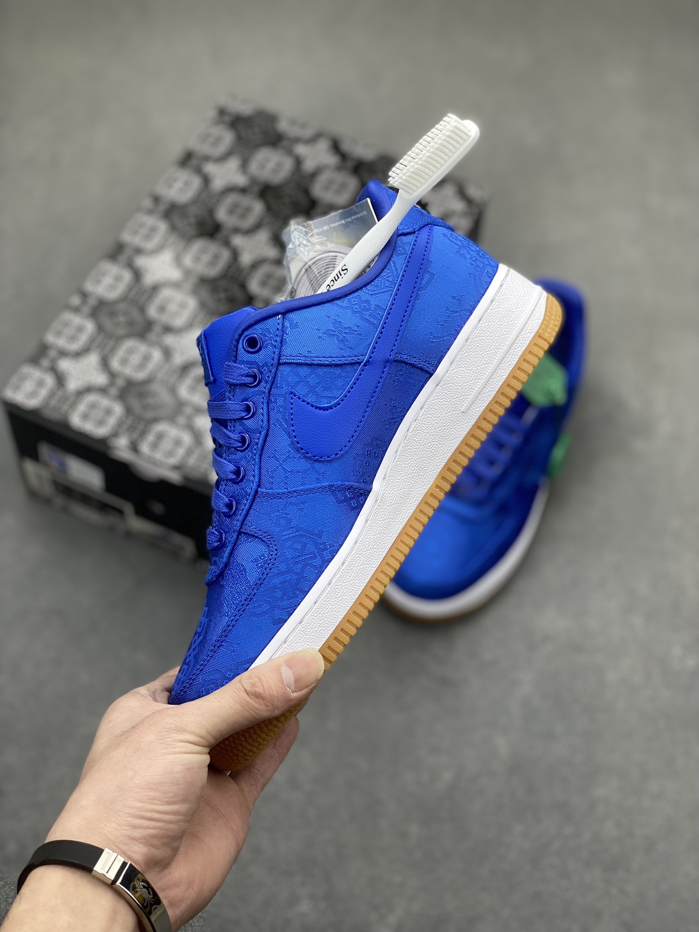 Nike CJ5290-400 Sneakers Blue detail view 2