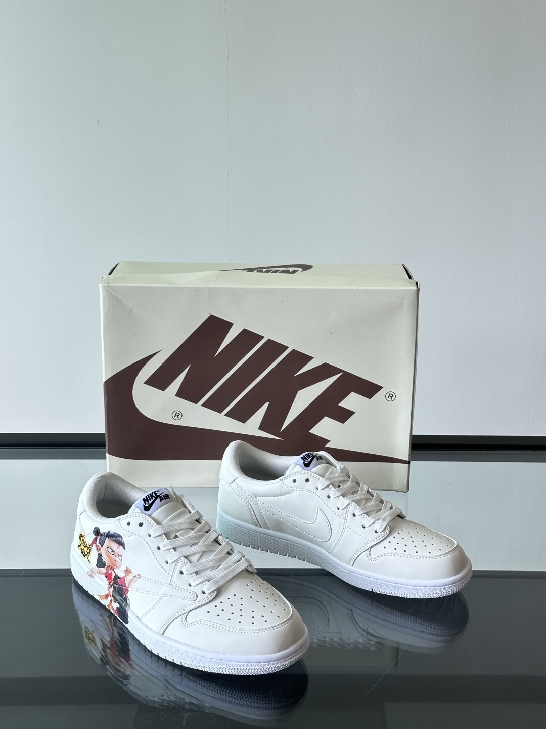 Nike Air Force 1 Low White / Grey detail view 4