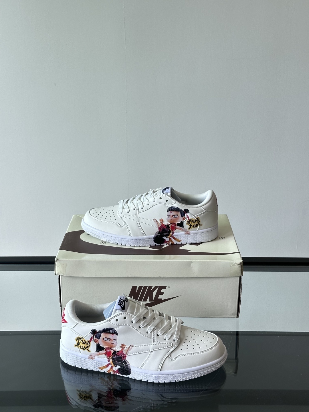 Nike Air Force 1 Low White / Grey detail view 5