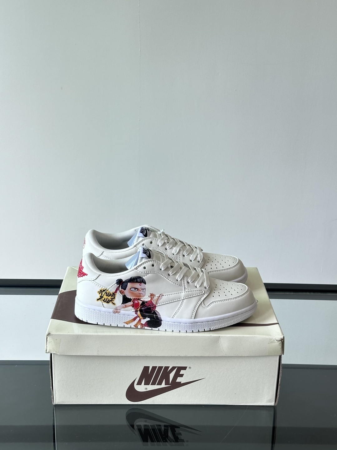Nike Air Force 1 Low White / Grey detail view 8